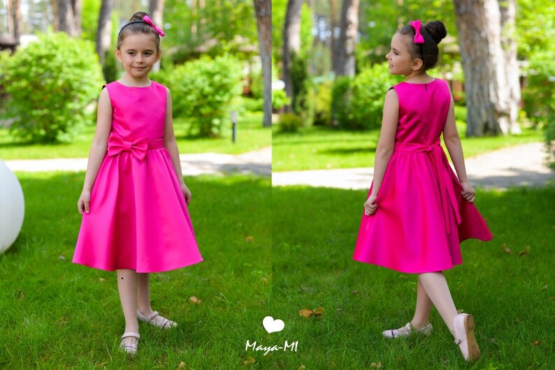 bridesmaid junior holiday dress Flower girl purple summer dress Christmas wedding gown
