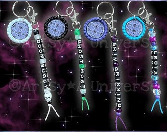 HM COLLECTION Bag Charm, Keychain- Haunted Mansion, Ghost Host, Leota, Doom Buggy, Grim Grinning, 999 Happy Haunts, Foolish Mortal