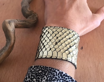 Python lederen manchet