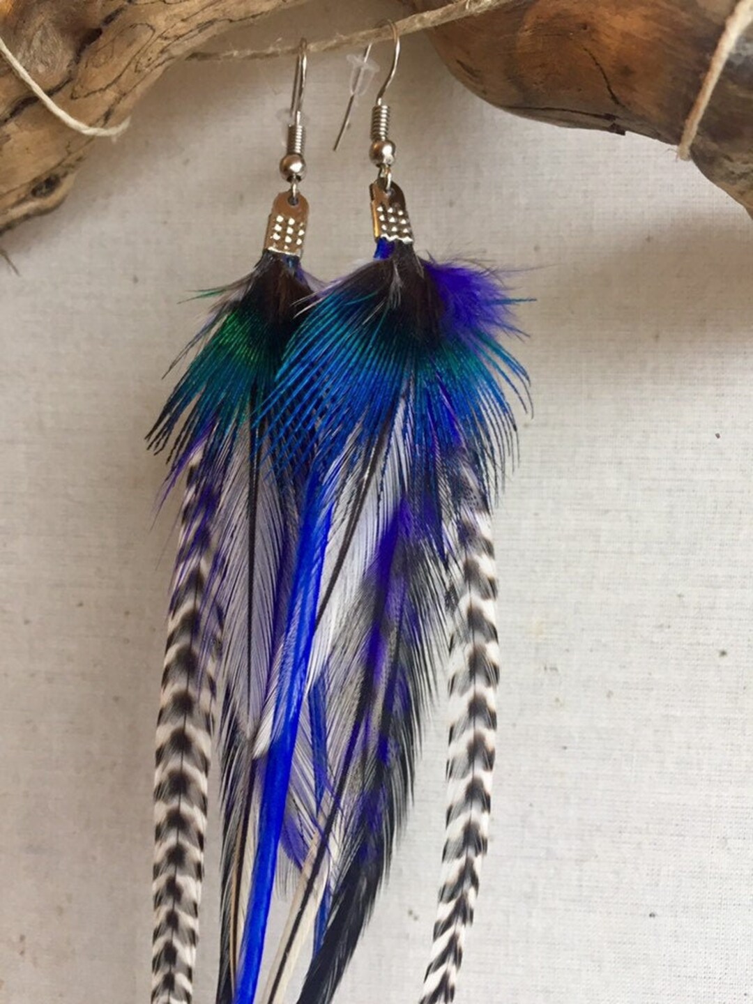 Feather hanging earrings Clearance