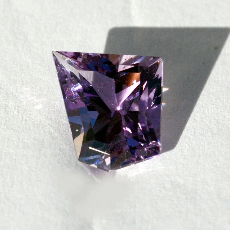 Amethyst Natural Hand Faceted Free Form Shaped Gem February Etsy