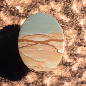 Beautiful Cripple Creek Picture Jasper Designer Cabochon in a Hand Cut Large Oval Shape With Polished Back  50 x 38 x 4.5 mm #4123CCJ