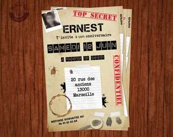 Anniversaire Top Secret Etsy France