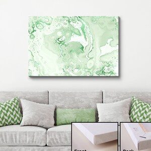 Green Marble Luxury Wall Art, Abstract Art, Marble Canvas, Wall Framed Decor, Contemporary Modern Print, Room Wall Art, Wall Hanging Canvas,