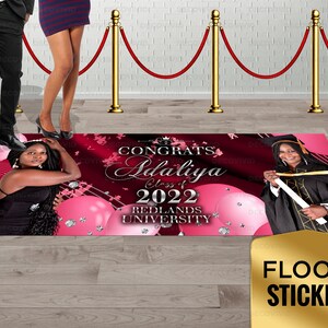 Floor Decal Sticker, Photo Backdrop, Floor Adhesive, Graduation Floor Sticker, Floor Vinyl Sticker, Floor Graphic, Removable Floor Sticker