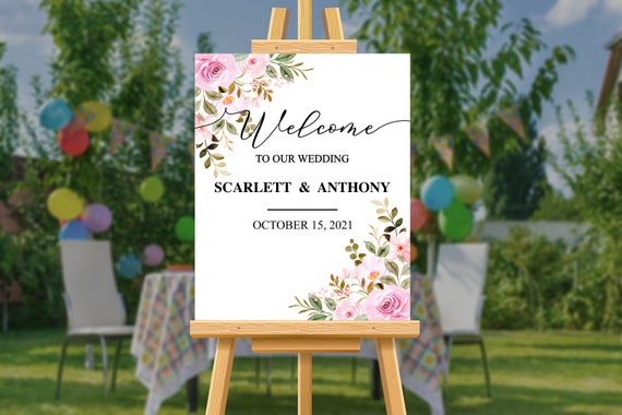 Wedding Welcome Sign, Welcome Message Board, Welcome to Our Wedding Welcome Sign, Welcome Message Board, Welcome to Our