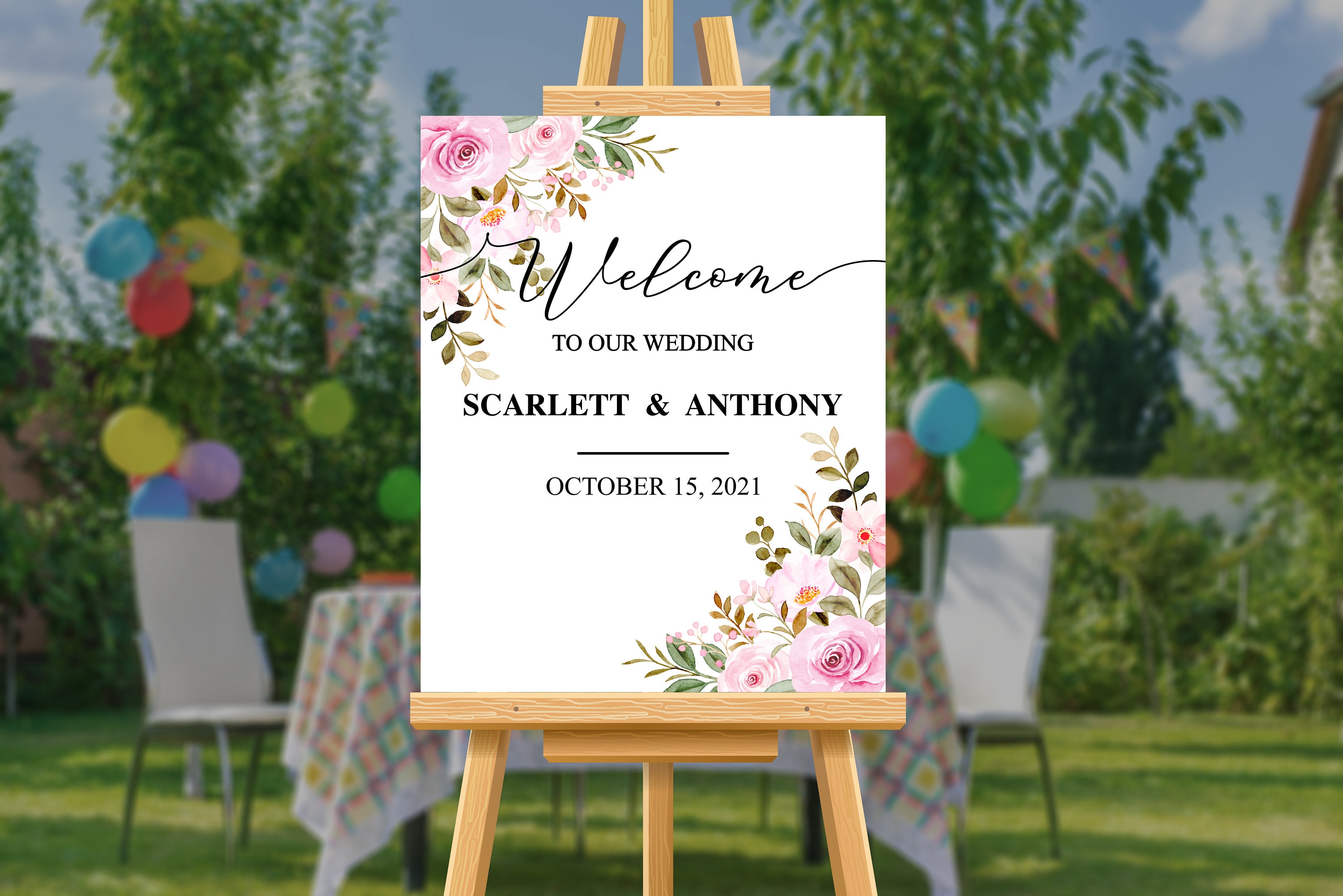 【受注製作品】Wedding Welcome Board 71wX0tkq3fL._UF894,1000_QL80_.jpg