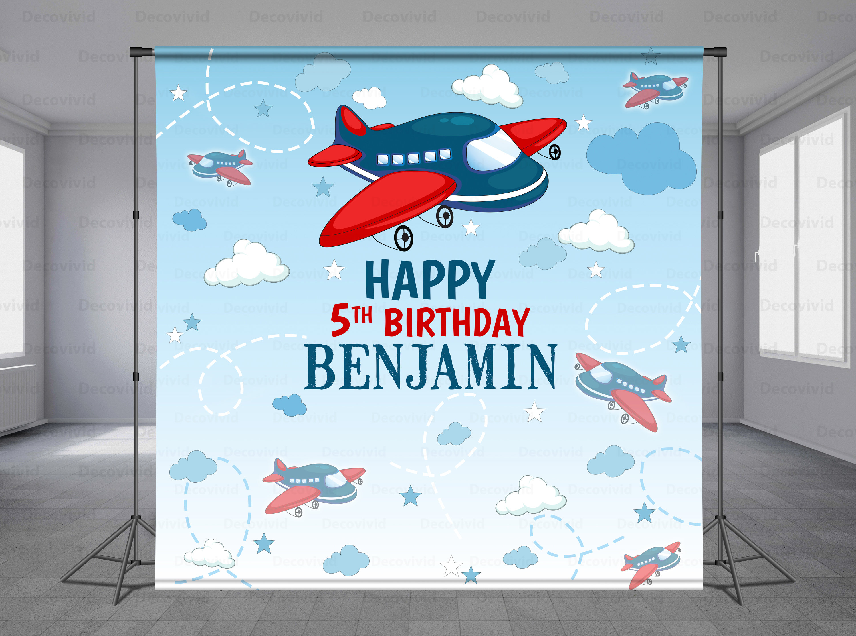 39Pcs Fighter Jet Themed First Birthday Party Decorations Aircraft