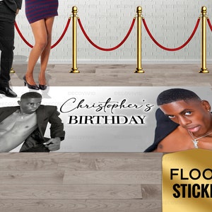 Floor Decal Sticker, Floor Graphic, Birthday Floor Adhesive, Dance Floor Vinyl Sticker, Removable Floor Sticker, Birthday Photo Party