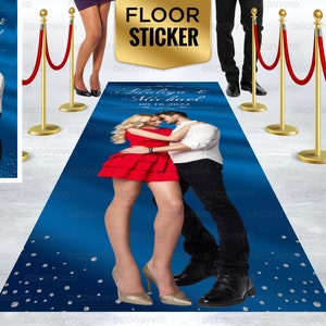 Custom, Wedding Aisle Runner, Floor Decal Sticker, Aisle Runner Sticker, Personalized Aisle Runner, Removable Floor Vinyl Sticker