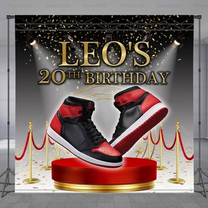Sneaker Ball Backdrop, Sneaker Gala Birthday Banner, Step And Repeat, Personalized Sneaker, Custom Photo Backdrop, Vinyl Backdrop Banner