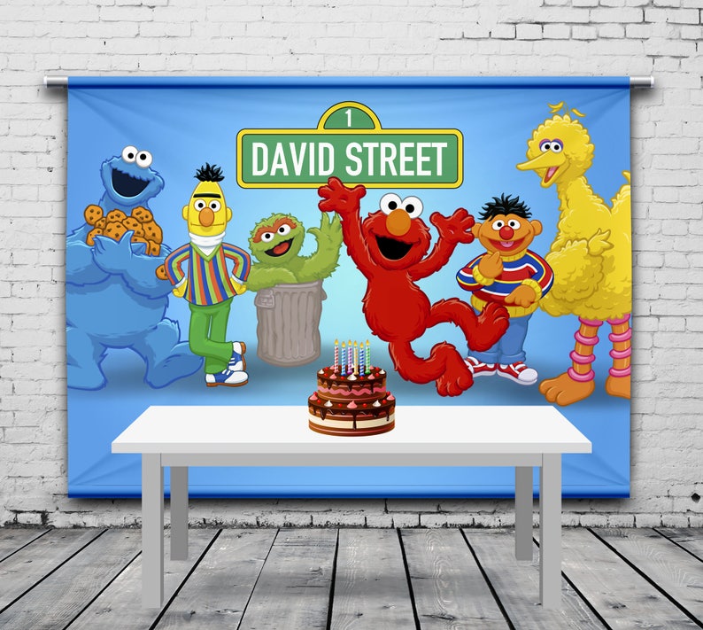 Sesame Street Birthday Banner Elmo Big Bird
