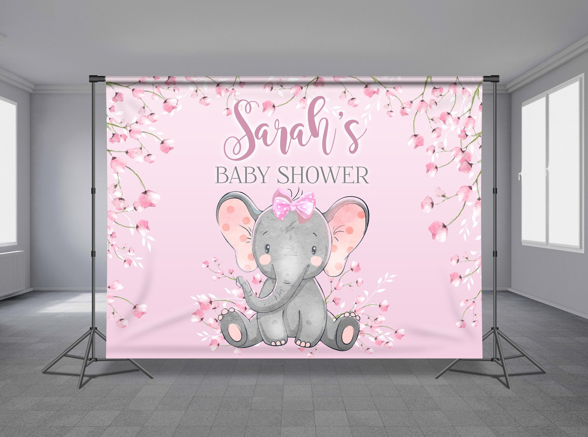 PHOTURT Pink Panther Backdrop Kids Birthday Baby Shower Background