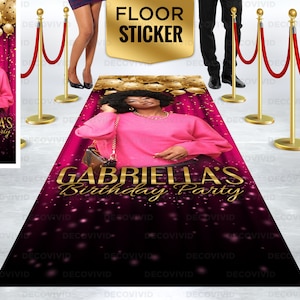 Custom, Photo Aisle Runner, Aisle Runner Sticker, Floor Decal Sticker, Personalized Aisle Runner, Step And Repeat Vinyl Sticker