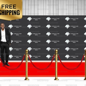 Red Carpet Step and Repeat, Custom Logos, Backdrop Banner, Trade Show ...