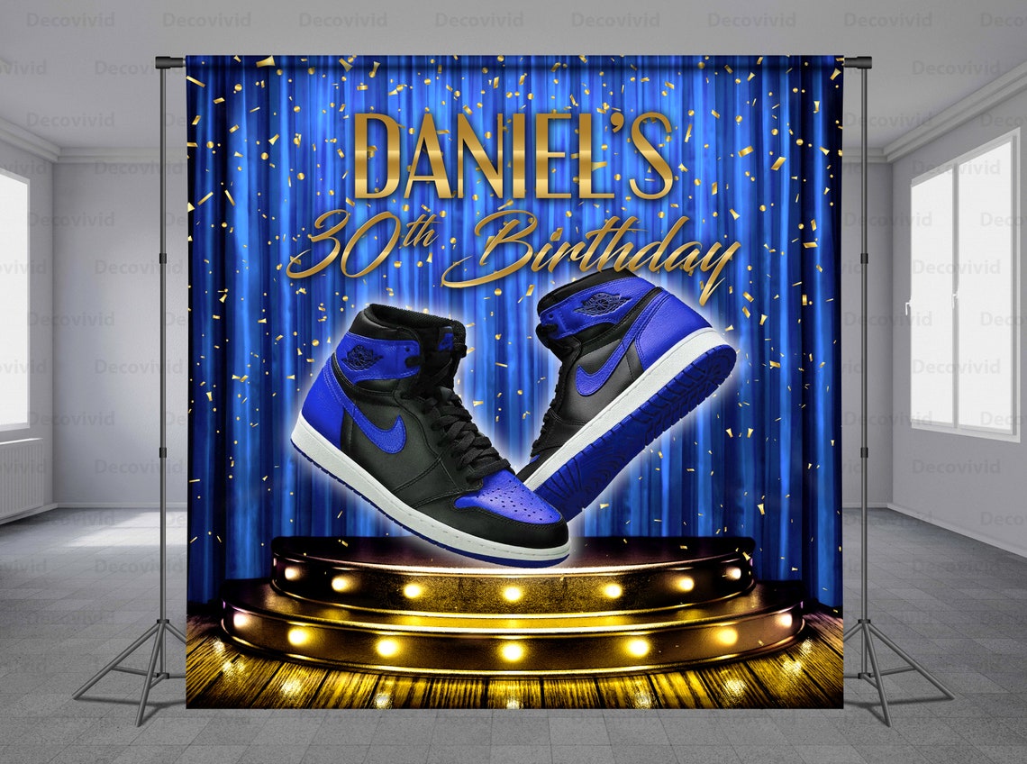 Sneaker Ball Backdrop Step and Repeat Sneaker Gala Birthday Etsy