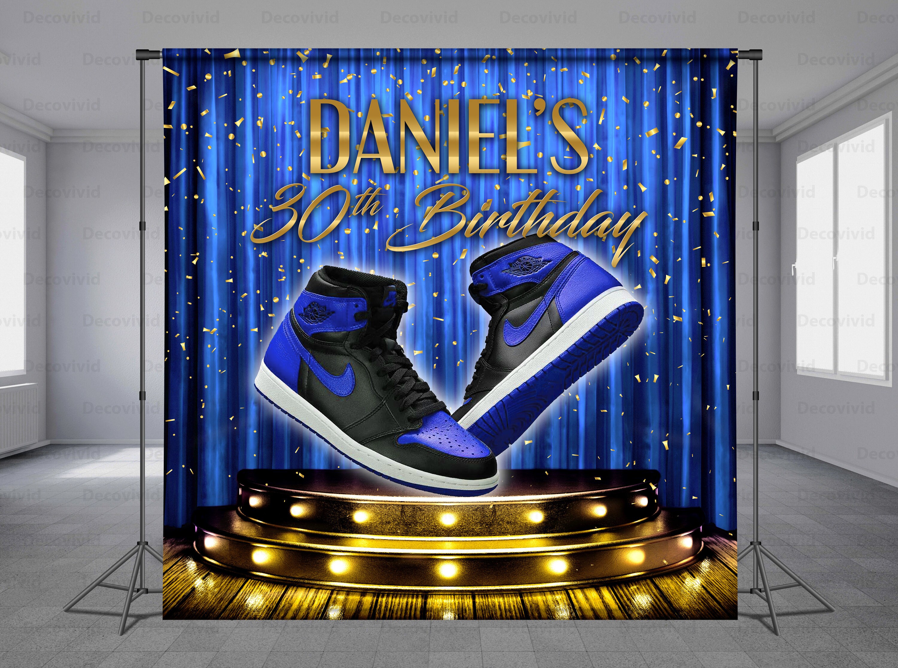 Sneaker Ball Backdrop Step And Repeat Sneaker Gala Birthday Etsy