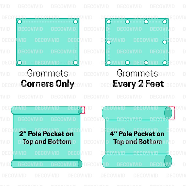 four rows of different labels with the names of different items