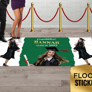 Floor Decal Sticker, Graduation Floor Sticker, Photo Backdrop, Floor Adhesive, Floor Vinyl Sticker, Floor Graphic, Removable Floor Sticker