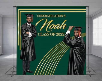 Graduation Step And Repeat, Add Photo, Prom Backdrop, Graduation Backdrop, Class Of 2022, Photo Backdrop, Custom Design, Any Size Banner