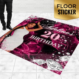 Custom Design Floor Decal Sticker, Floor Graphic, Floor Adhesive, Dance Floor Vinyl Sticker, Birthday Dance Floor, Removable Floor Sticker