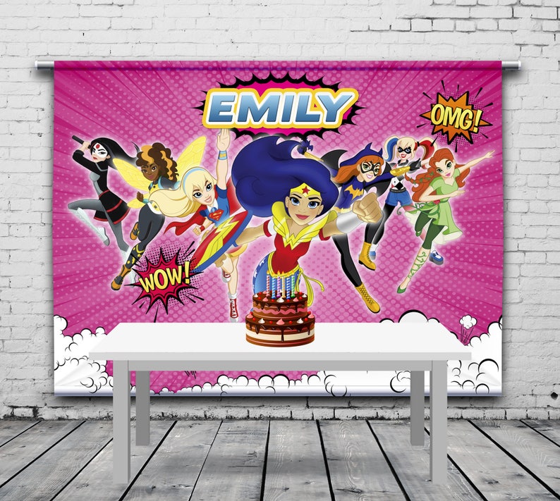 Superhero Birthday Personalized Banner