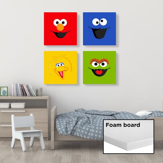 Sesame Street Characters Foam Board Children S Room Decor Etsy
