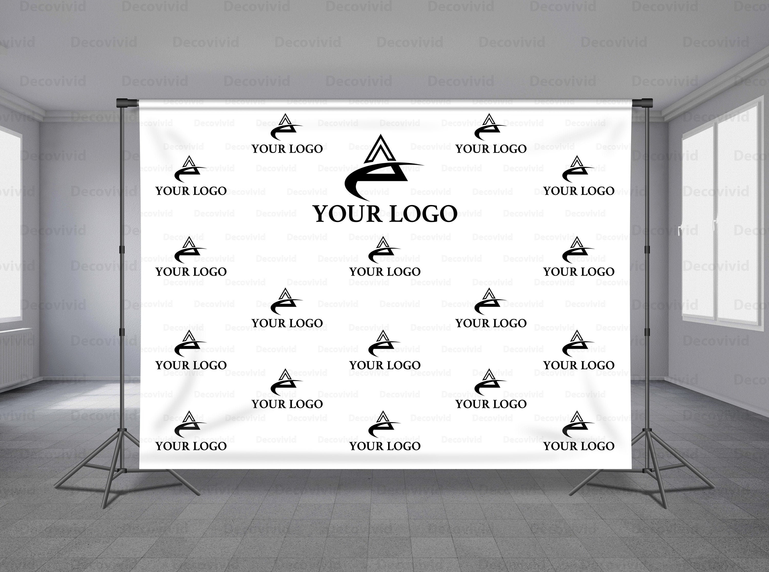 Custom Logo Step and Repeat Backdrop Banner Trade Show - Etsy Finland