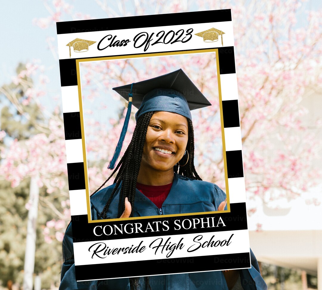 Customizable Graduation Photo Prop, 24 X 36, Photoshoot Frame, Selfie ...