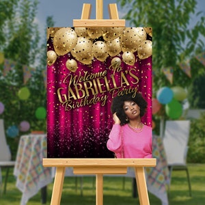 Custom Photo Welcome Sign, Welcome Board, Personalized, Printed on Foam Board, Custom Photo Sign, Add Free Photo, Welcome Poster Board