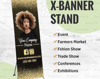 Shop Pop Up Banner, X Banner Stand, Business Banner, Photo Business Pop Up, Trade Show, Custom Sign, Event Occasions Sign, Custom Design
