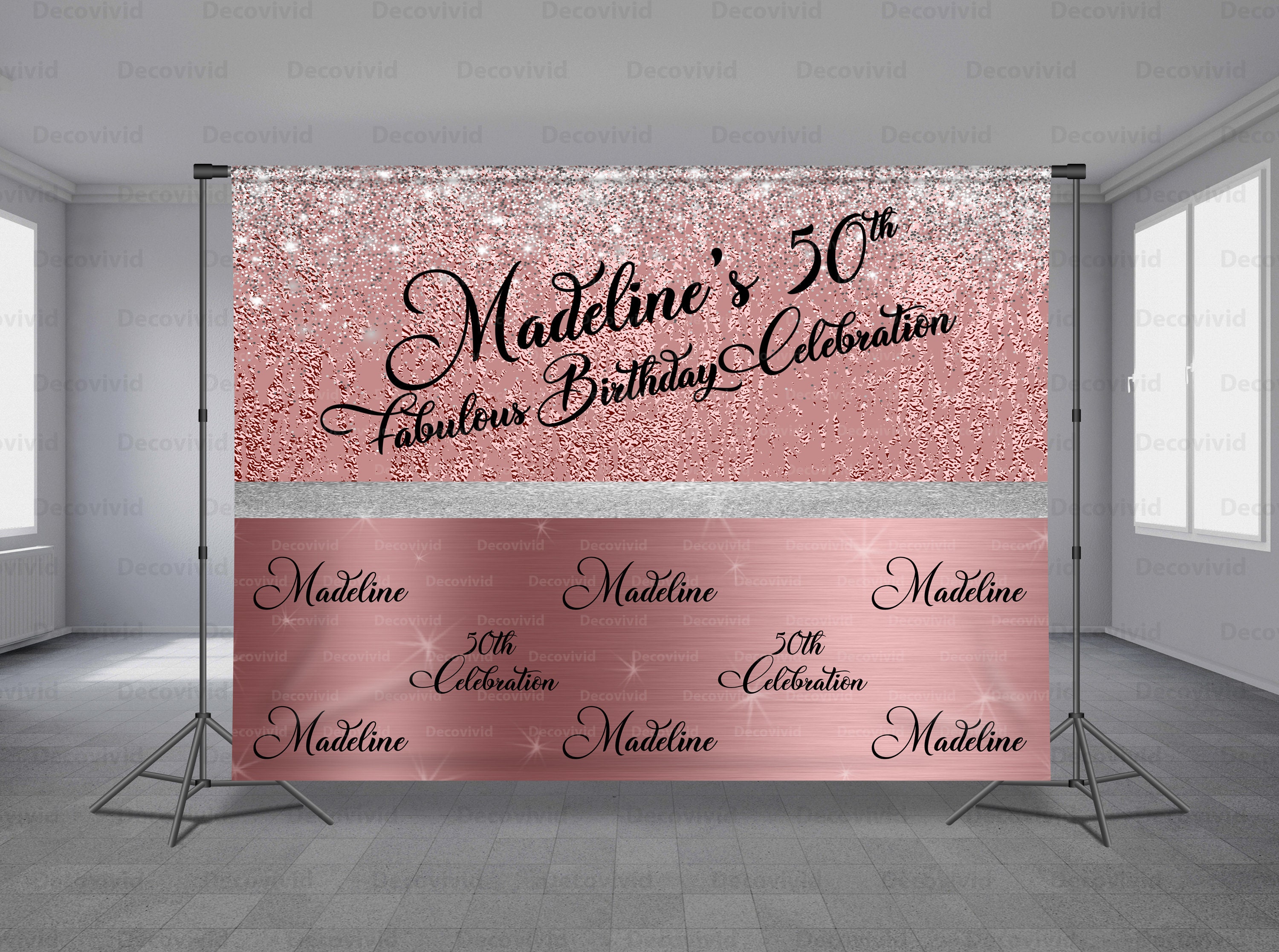 Louis V inspired Backdrop - Step & Repeat - Designed, Printed