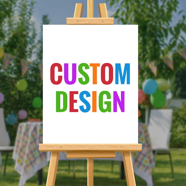 Custom Design Welcome Sign, Personalized, Match Your Design, Event Poster, Welcome Message Board, Any Occasion, Printed on Foam Board