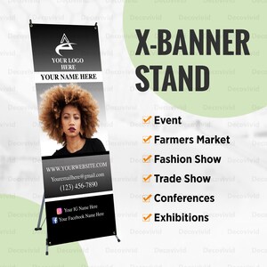 Shop Pop Up Banner, X Banner Stand, Trade Show, Photo Business Pop Up, Birthday Sign, Event Occasions Sign, Farmers Market, Custom Design
