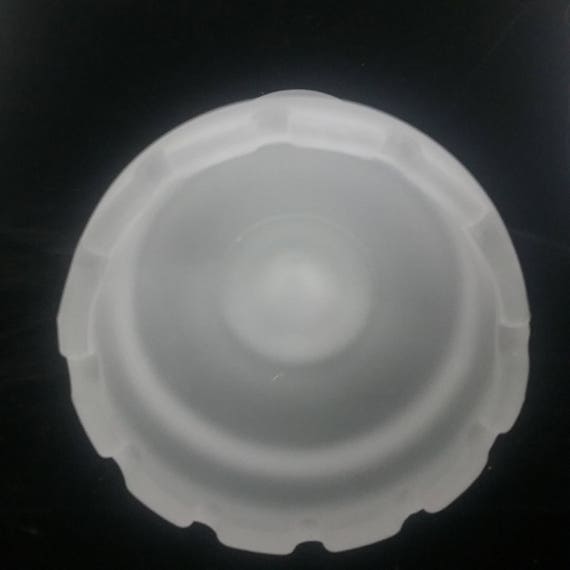 Vintage PartyLite Tall Castle Turret Frosted Candle Holder Glows a Shimmering White
