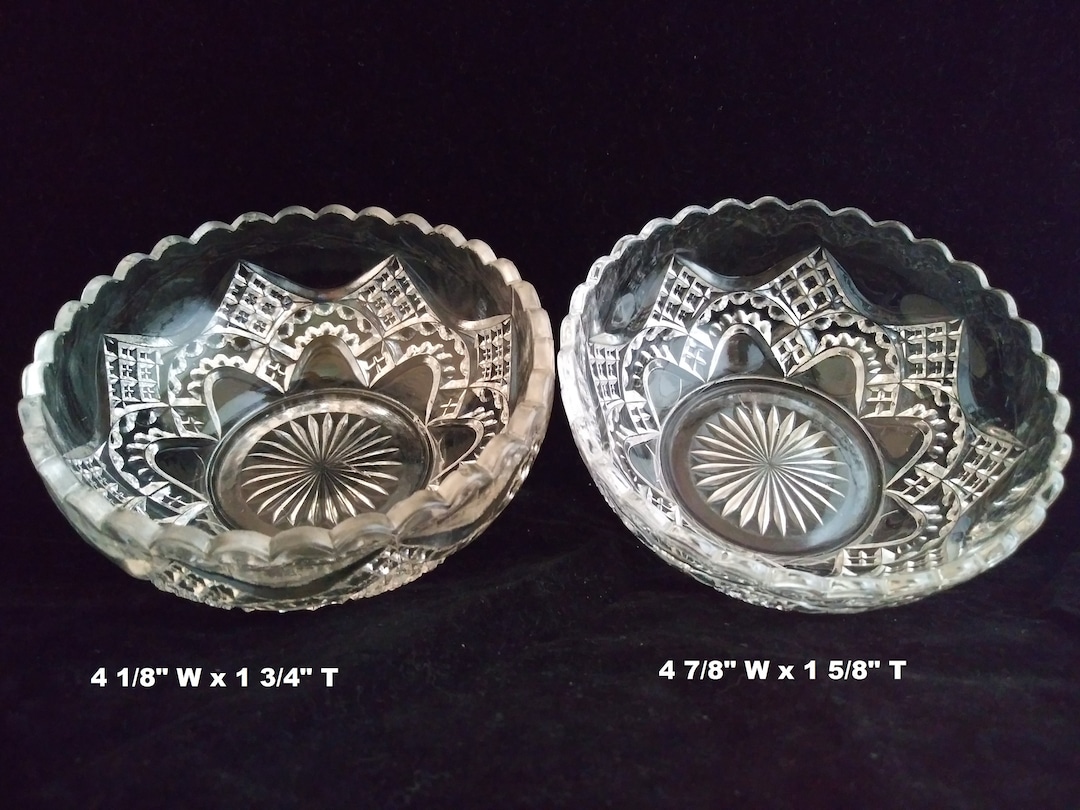 Eapg Tarentum Glass Co Berry Bowls Omn 511 Aka Dalton Set of Etsy España