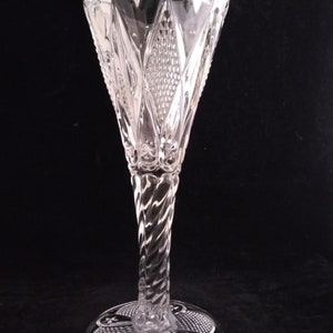 Eapg Ohio Flint Glass Company Omn  #488 Diamond AKA: Dunkirk Diamond  Vase Intro 1896