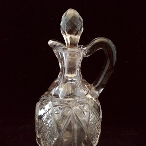 Eapg Ohio Flint Glass OMN #488 • AKA: Dunkirk Diamond Cruet  Introduced 1896