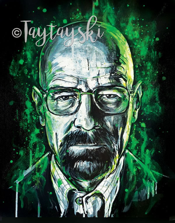 Walter White - Breakingbad | Art Print, Wall Decor, Painting, Fan