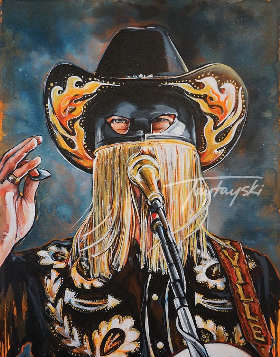 Orville Peck Print | Art Print, Wall Decor, Musician, Painting