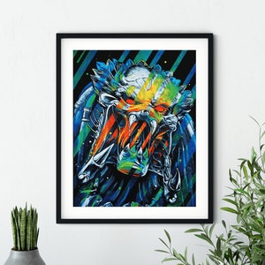 Predator Print | Art Print, Wall Decor, Painting, Fan Art, Movie, 80s