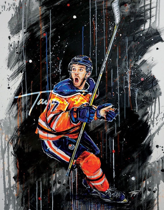 Connor McDavid Edmonton Oilers Youth Pixel Player 2.0 T-Shirt