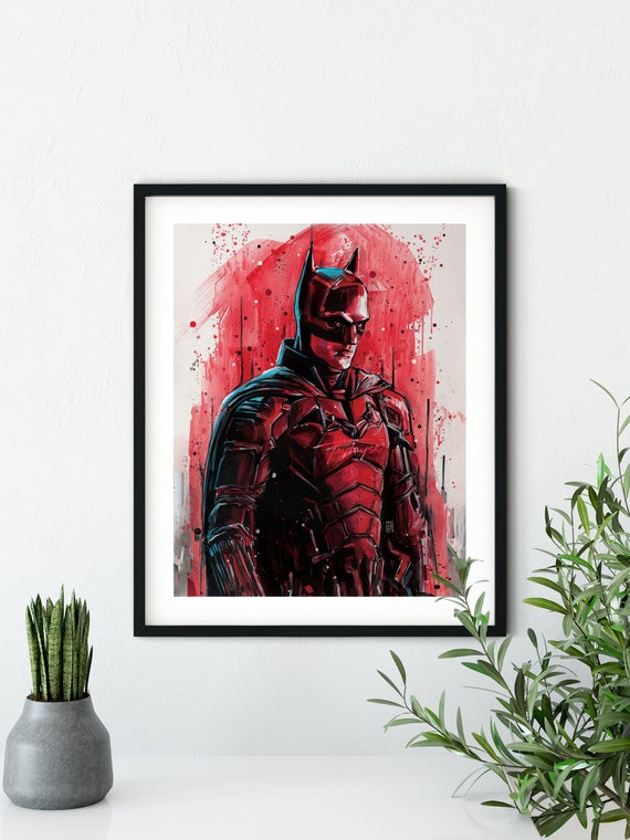 Batman Fan Art Art Print Wall Decor Painting Movie Etsy