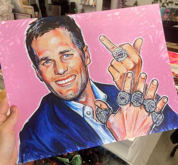 Tom Brady 6 Rings - Tom Brady - Pillow | TeePublic