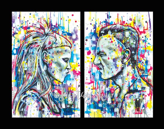 Zef Side | Art Print, Wall Decor, Painting, Fan Art, Die Antwoord, Musician