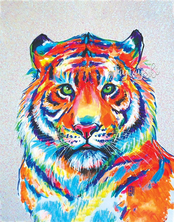Tigre et Lion se blottir ensemble toile peinture animaux sauvages affiches et impressions mur Art photo salon décoration 60x90 cm sans cadre