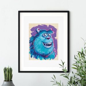 Sully - Fan Art, Wall Decor, Painting, Monsters