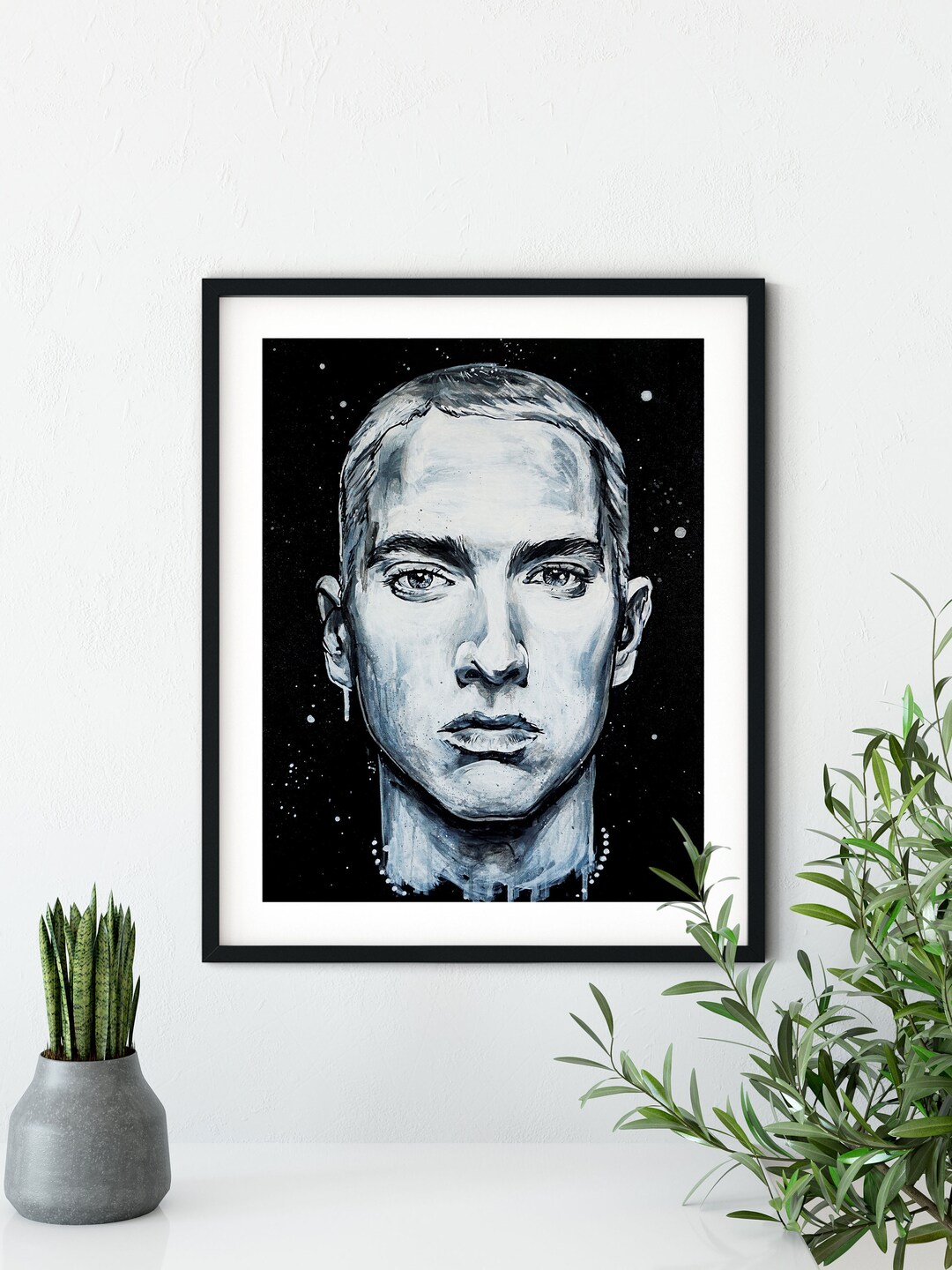 Eminem | Art Print, Wall Decor, Rapper, Painting, Fan Art, Rap God