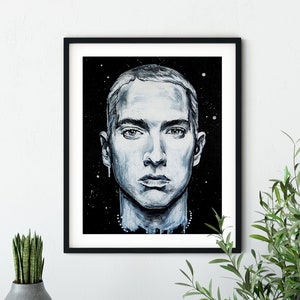 Eminem | Art Print, wanddecoratie, rapper, schilderij, fanart, rap God