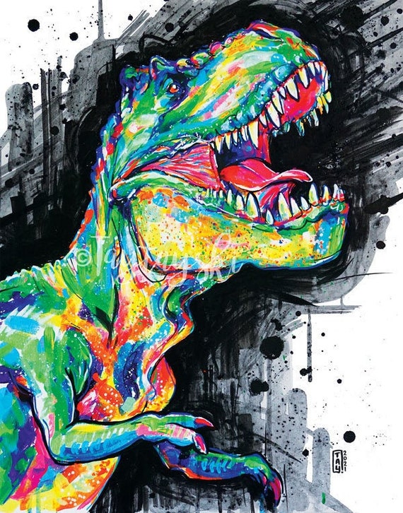 Drawings To Paint & Colour Dinosaur - Print Design 024